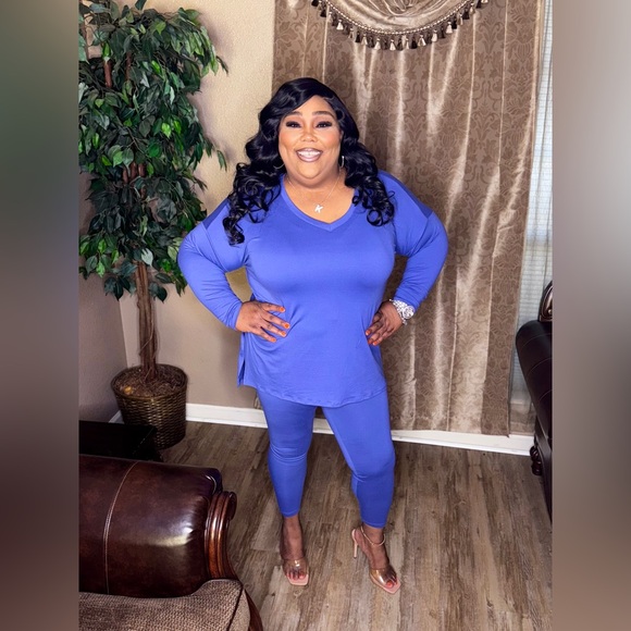 Marlin Long Sleeve Microfiber Lounge Set - Picture 2 of 3